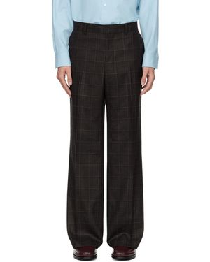 JUNYA WATANABE】CROPPED CHECK SLACKS 438
