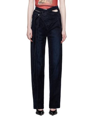 OTTOLINGER Navy Wrap Jeans - Blue