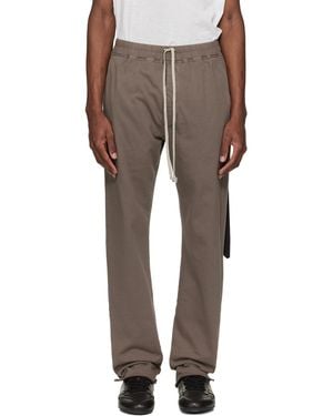 Rick Owens Taupe Temple Berlin Drawstring Joggers - Multicolour