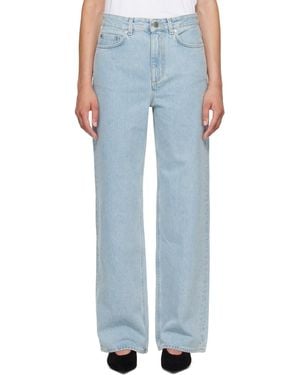 Loulou de Saison Mico Wide Leg Jeans - Blue