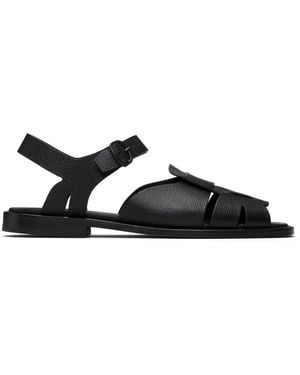 Hereu Roca 2 Grainy Veg Tanned Sandals - Black