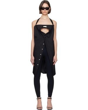 NVL-GARDE Open Back Oversized Shirt - Black