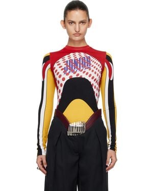 Jean Paul Gaultier 'The Junior' Body Map Top - Black