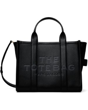 Marc Jacobs 'the Leather Medium' Tote - Black
