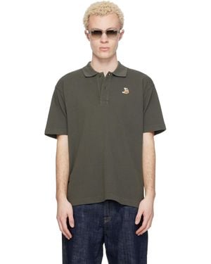 Maison Kitsuné Dreaming Fox Comfort Polo - Black