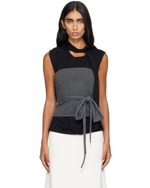 LE17SEPTEMBRE Refined Wrap Tube Top - Black