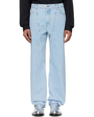 Mugler Straight Leg Jeans - Blue