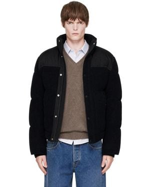 BOSS Corduroy Puffer Jacket - Black