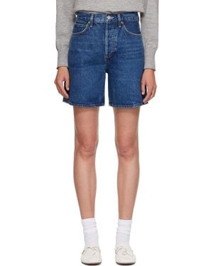 Agolde Dame Denim Shorts - Blue