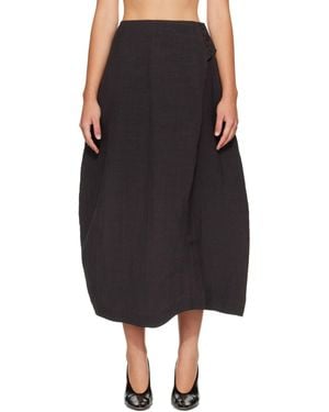 Studio Nicholson Bryde Midi Skirt - Black