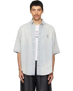 Acne Studios Mended Denim Shirt - White