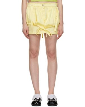 OPEN YY Layered Miniskirt - Yellow