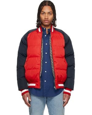 Balmain Bicolour Reversible Puffer Jacket - Red