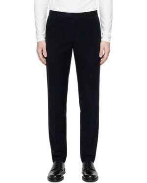 Sunspel Regular Fit Trousers - Blue