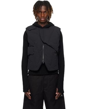 HELIOT EMIL Layered Down Vest - Black