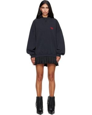 Balenciaga Hybrid Laurel Dry Molleton Minidress - Blue