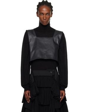 Tao Comme Des Garçons Satin Bow Top - Black