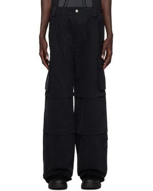 MISBHV Cotton Twill Utility Cargo Pants - Black