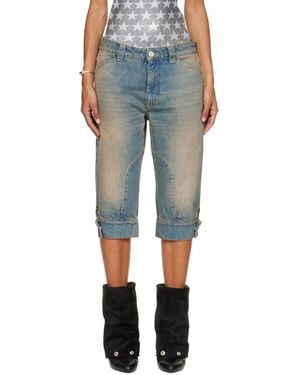 SECONDA Bici Denim Shorts - Blue