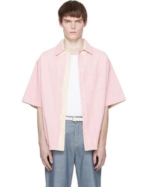 Marni Screen-Printed Denim Shirt - Pink