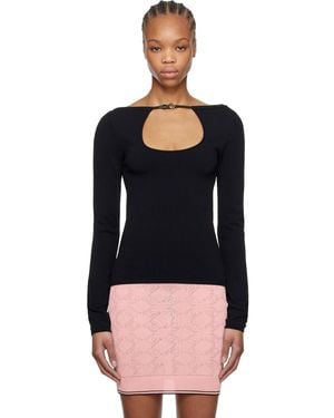 Amiri Long Sleeve Keyhole T-Shirt - Black