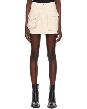 Marques'Almeida Off- Patch Pocket Miniskirt - Black