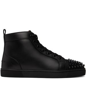 Christian Louboutin Lou Spikes ハイカット スニーカー - ブラック