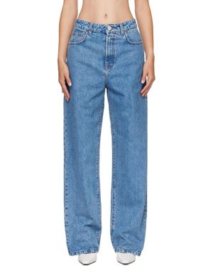 Rohe Jean Ample Bruun Bleu