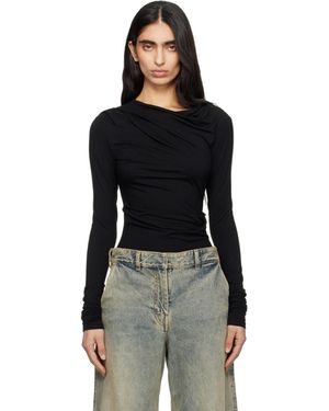 Entire studios Drape Top - Black