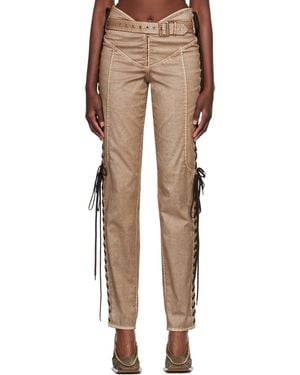 Jean Paul Gaultier Brown Knwls Edition Trousers - Multicolour