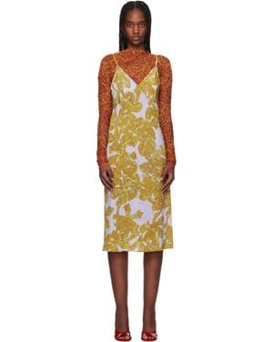 Dries Van Noten Sheer Midi Dress - Black