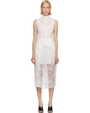 Acne Studios Lace Corset Midi Dress - Black