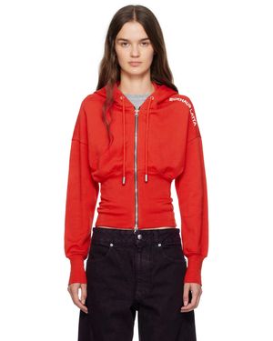 Eckhaus Latta レッド Snatched フーディ