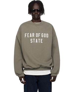 Fear Of God 90S Fit Fleece Crewneck Sweatshirt - Black