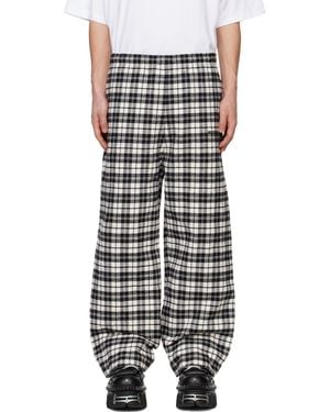Vetements ブラック メタル リンクル パジャマパンツ