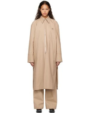 WOOYOUNGMI Beige Folding Coat - Multicolour