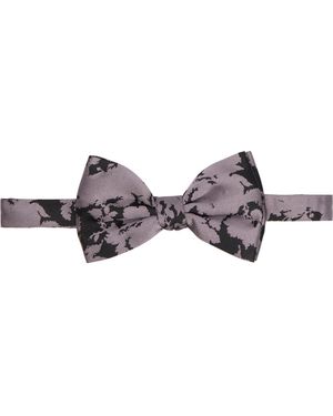 Dries Van Noten Silk Bow Tie - Black