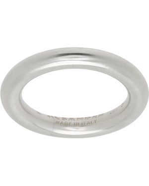 Jil Sander Anneau Argenté - Blanc