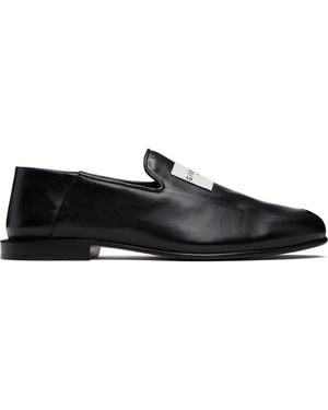Givenchy Label Loafers - Black