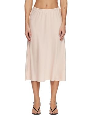 Lisa Yang Silk Midi Skirt - Natural