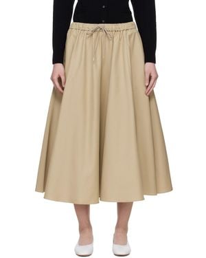 Cordera Technical Midi Skirt - Natural