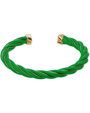 Bottega Veneta Twist Cuff Bracelet - Green