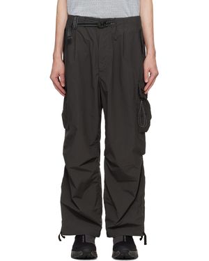 and wander Oversized Cargo Trousers - Black