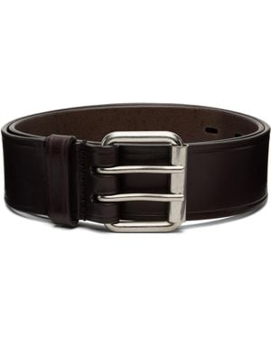 Dries Van Noten Leather Belt - Black