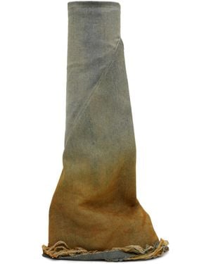 Rick Owens Baskets fetish bleu et - Vert