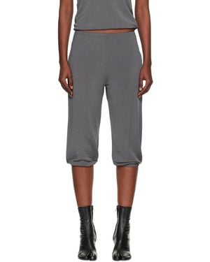 Bambou Roger Kwong Shiny Crêpe Jersey Dance Corsaire Lounge Pants - Black
