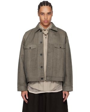 AVIVA JIFEI XUE Trucker Jacket - Brown