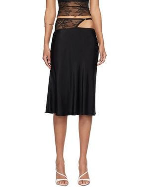 Bec & Bridge Santal Asym Midi Skirt - Black