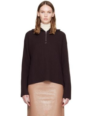 Courreges Ribbed Wool Trucker Jumper - Black