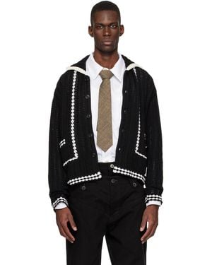 ANDERSSON BELL New Fantasia Collar Cardigan - Black